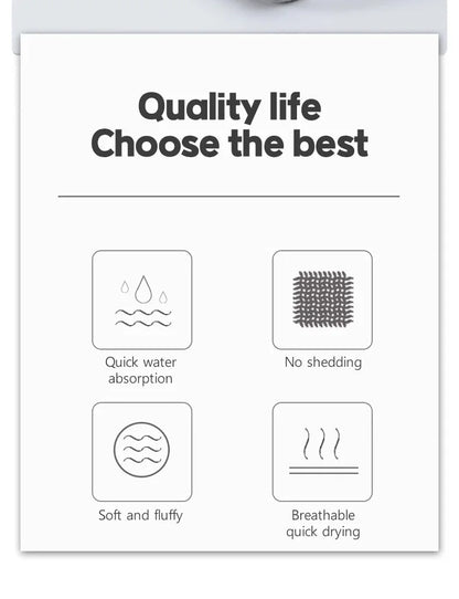 Thickened Absorbent Bath Towel, Soft Face Towel
