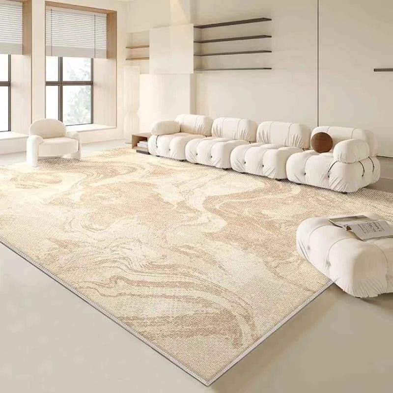 Cream Style Rugs for Bedroom Large Area Living Room Decoration Washable Carpet Thick Plush Lounge Floor Mat Home Fluffy Soft Rug