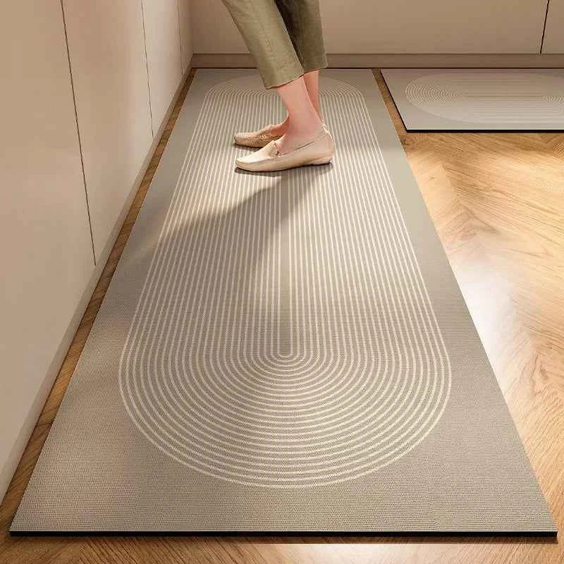 VIKAMA Diatomaceous Mud Carpet Absorbent Quick Drying Long Kitchen Anti-Slip, Dirty And Wear-Resistant Mat Home Decoration