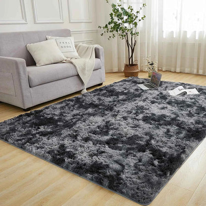 Long Plush Carpet For Living Room Sofa Area Rugs Modern Ultra-Soft Fluffy Floor Mat Kids Bedroom Bedside Rugs Home Decor Gray