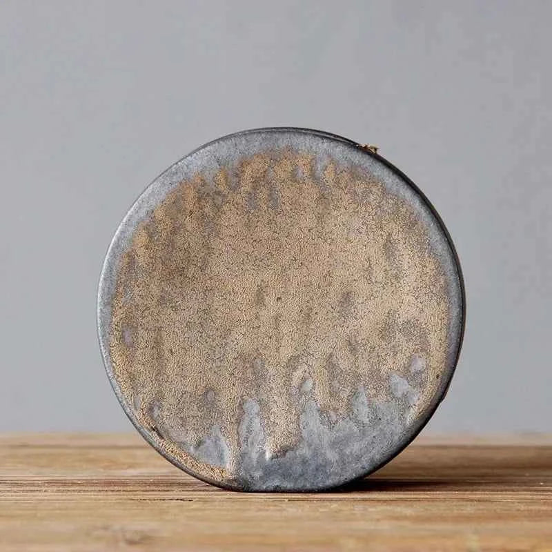 Rough Pottery Vase Ornaments Retro Tea Ceremony Flower Ware  Zen Flower Arrangement Ceramic Tabletop Vase Decorative Ornaments