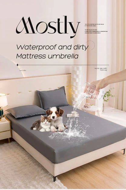 Waterproof Fitted Sheet with 360° Elastic Band