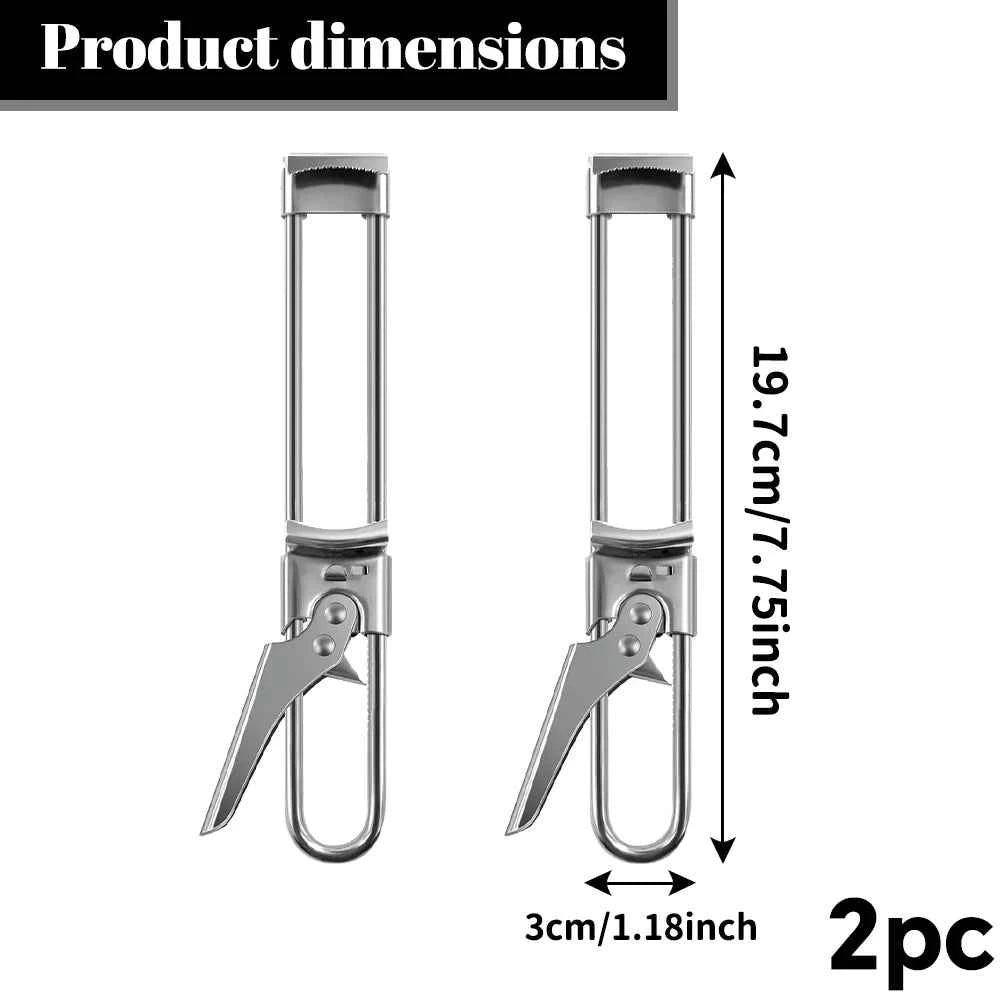 Can Opener Adjustable Stainless Steel Non-Slip Multifunction Manual Jar Bottle Bottle Lid Opener Gadget Home Gadgets Accessories