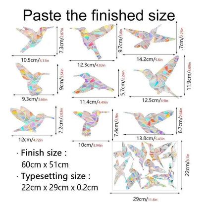 29 Stylels Rainbow Maker Sun Catcher Wall Stickers Cat Bird Star Mushroom Moon Sun DIY Window Glass Electrostatic Prisms Sticker