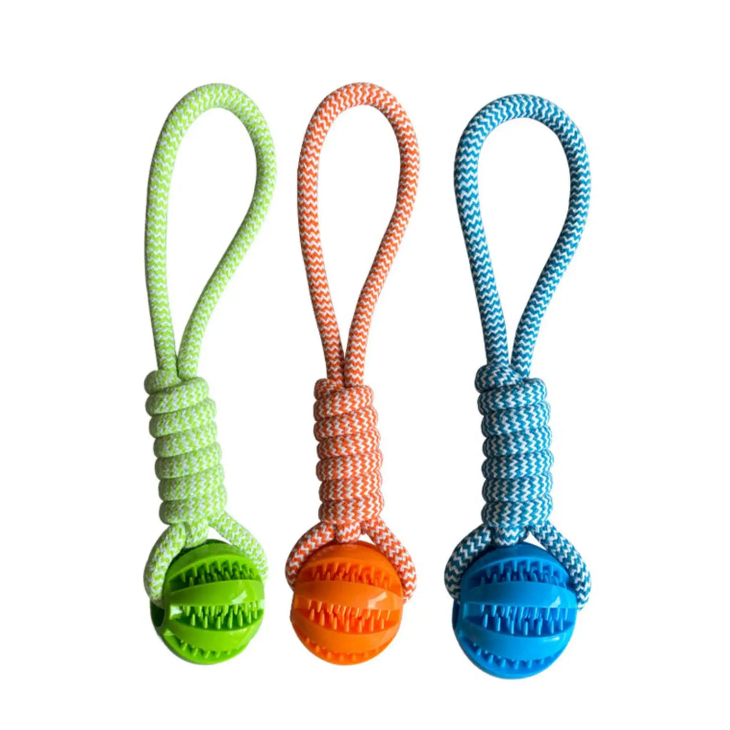 Bite-Resistant Cotton Rope Treat Ball for Dogs