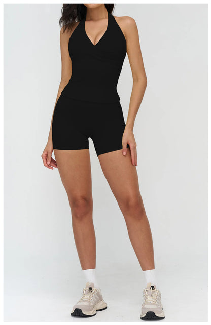 Women’s 2-Piece Yoga Tracksuit — High Waist Leggings & Sports Top