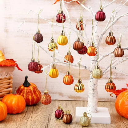 36 Pcs Fall Tree Ornaments Pumpkin Hanging Ornaments