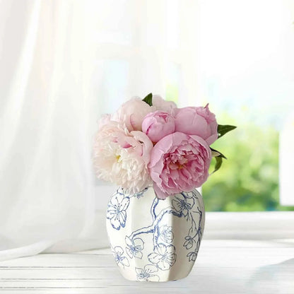 Chinese Ceramic Flower Vase Home Decor Plant Holder for Office Wedding Table