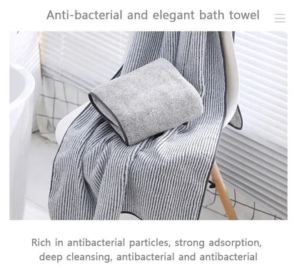 Thickened Bath Towels for The Body Microfiber Towel for Gym Shower Robe for Spa Beath Home