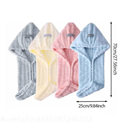 1PC Microfiber Quick Dry Hair Wrap Bonnet Super Absorbent Soft Hair Towel
