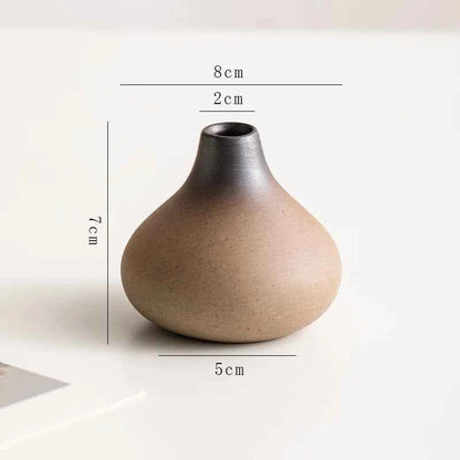 Creative Irregular Stone Shape Ceramic Vase Flowers Plant Potted Hydroponics Mini Vase Interior Aesthetics Home Decoration Gifts