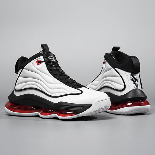Men's Basketball Shoes Breathable Cushioning Non-Slip Wearable Runing Shoes Gym Training Athletic Basketball Sneakers for Women