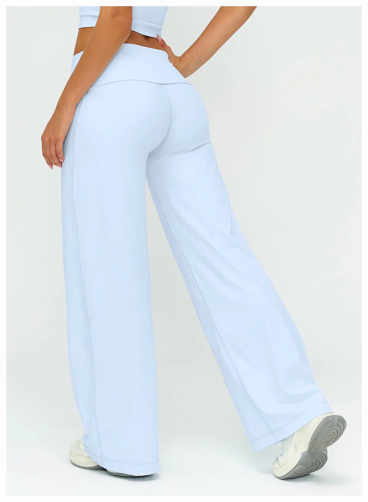 Women’s Loose Wide-Leg Sports Leggings — Slim Fit Running Trousers