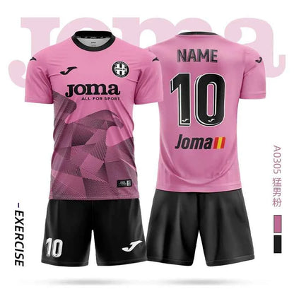 joma Homer soccer jersey short-sleeved shirt + shorts set 3DT T-shirt children's training uniform team match soccer jersey