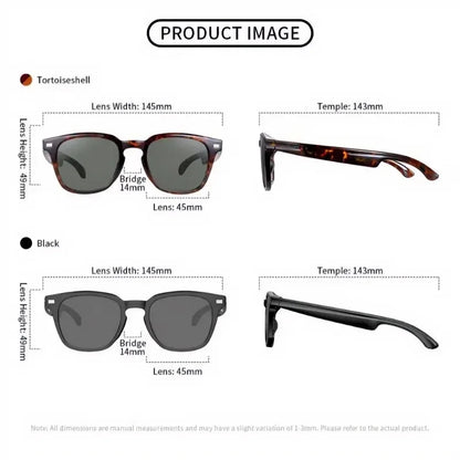 Smart Wireless Sunglasses – Touch Control, AI Translation, Music & Calls, Ultra-Light