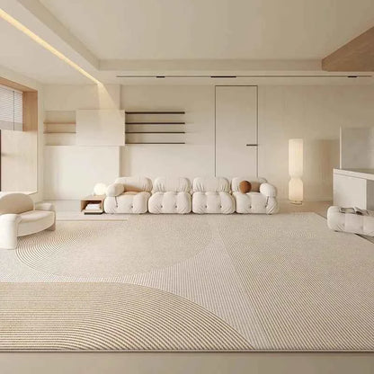 Large Area Carpets for Living Room Fluffy Soft Lounge Floor Mat Thick Anti-slip Study Rug Cream Style Bedroom Plush Decor Carpet