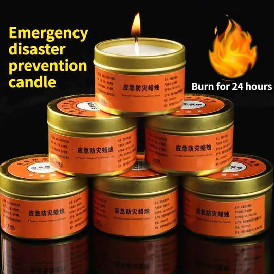 Emergency Candles for Household Power Outages Windproof Smokeless Disaster Prevention Emergency Supplies No Electricity Lighting