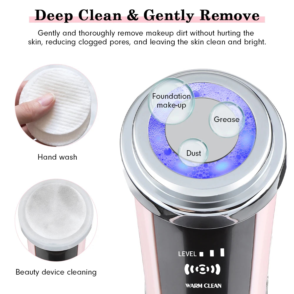 4-in-1 Red & Blue Light Facial Massager