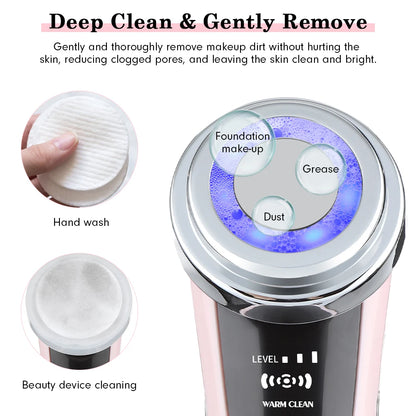 4-in-1 Red & Blue Light Facial Massager