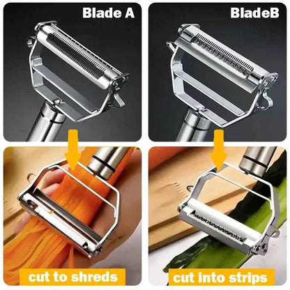 4in1 Peeler Multifunction Grater Julienne Peeler Vegetable Fruit Peeler Stainless Steel Potato Slicer Shredder Kitchen Tool