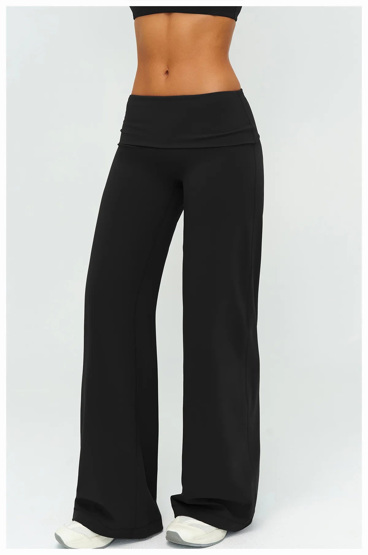 Women’s Loose Wide-Leg Sports Leggings — Slim Fit Running Trousers