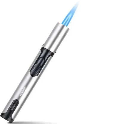 4PC/1PC Honest Metal Windproof Torch Gas Lighter,  Refillable Pen Jet Flame Igniter for Kitchen BBQ Candle Camping Men's Gadget