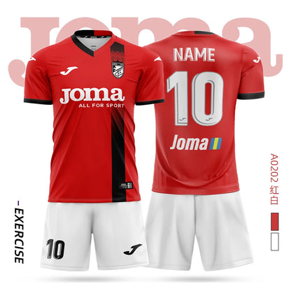 joma Homer soccer jersey short-sleeved shirt + shorts set 3DT T-shirt children's training uniform team match soccer jersey