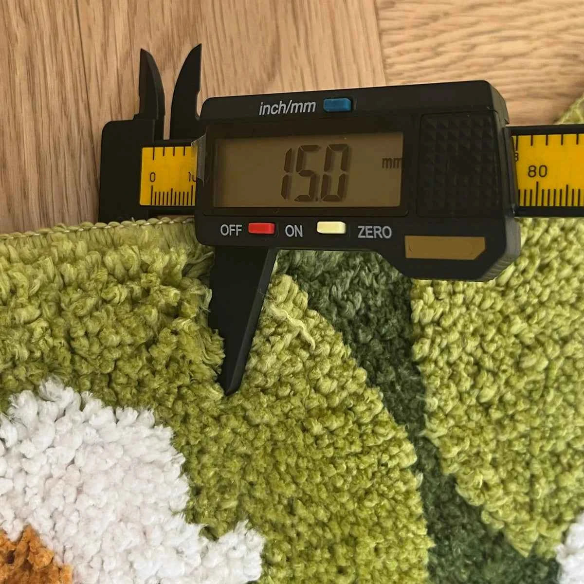 Daisy Tufting Moss Bathroom Mat Soft Bedroom Rug Meadow Green Plants Living Room Carpet Bedside Floor Pad Aesthetic Home Decor