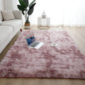 VIKAMA Silk Hair Tie-Dye Plush Carpet – Non-Slip Soft Rug for Living Room, Bedroom & Kids Room
