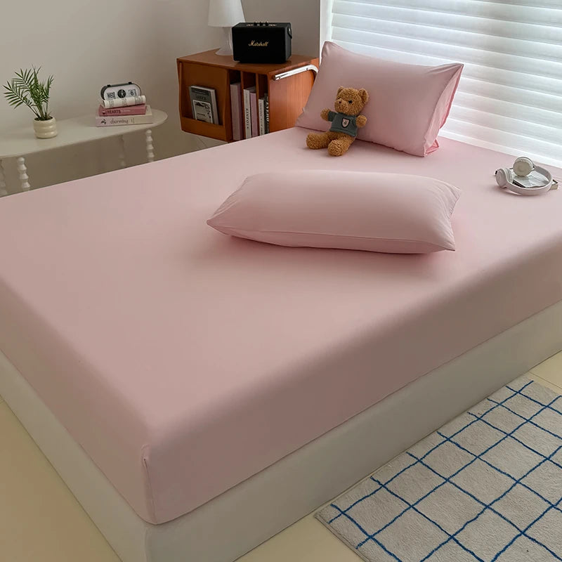 Solid Color Fitted Sheet | Single to Queen