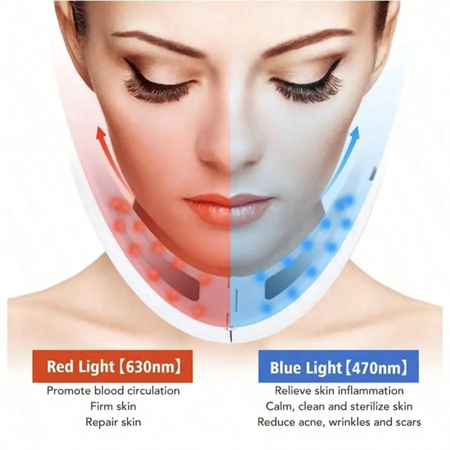 5-Mode Face Massager | V-Shape Lifting & Heating