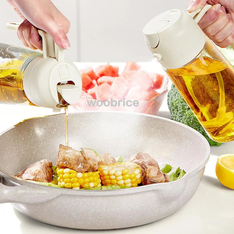 2-in-1 Oil Sprayer & Basting Brush for Cooking