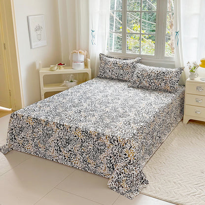 Floral Printed Flat Top Sheet | Single, Queen, King
