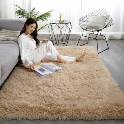 Machine Washable Upgrade Rugs for Bedroom, Grey, Fluffy Shaggy Soft Area Rug, Gray Non-Slip Indoor Floor Carpet for everywhere