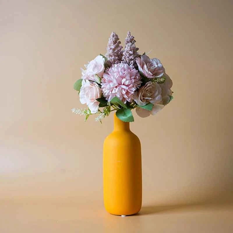 Nordic Ceramic Vase  Decoration Dry Flower Arrangement Home Furnishings  For Table Shelf Dining Room