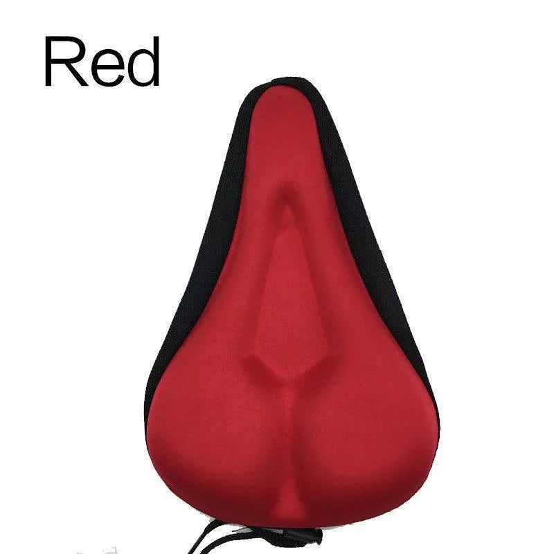 Bicycle Saddle 3D Bike Seat Cover Padded Wide Gel Soft Pad Exercise Bike Seat Cushion Wide Foam Mountain Bicycle Seat Cushion