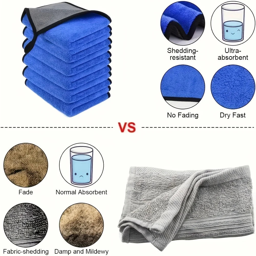 Microfiber Car Cleaning Towels, Gift-Ready Multi-Pack