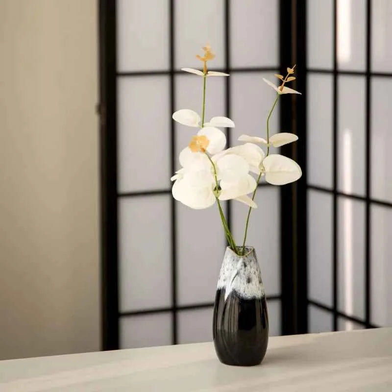 Japanese Style Ceramic Kiln Glazed Retro Vase Handmade Flower Arrangement Decoration Living Room Foyer Vase