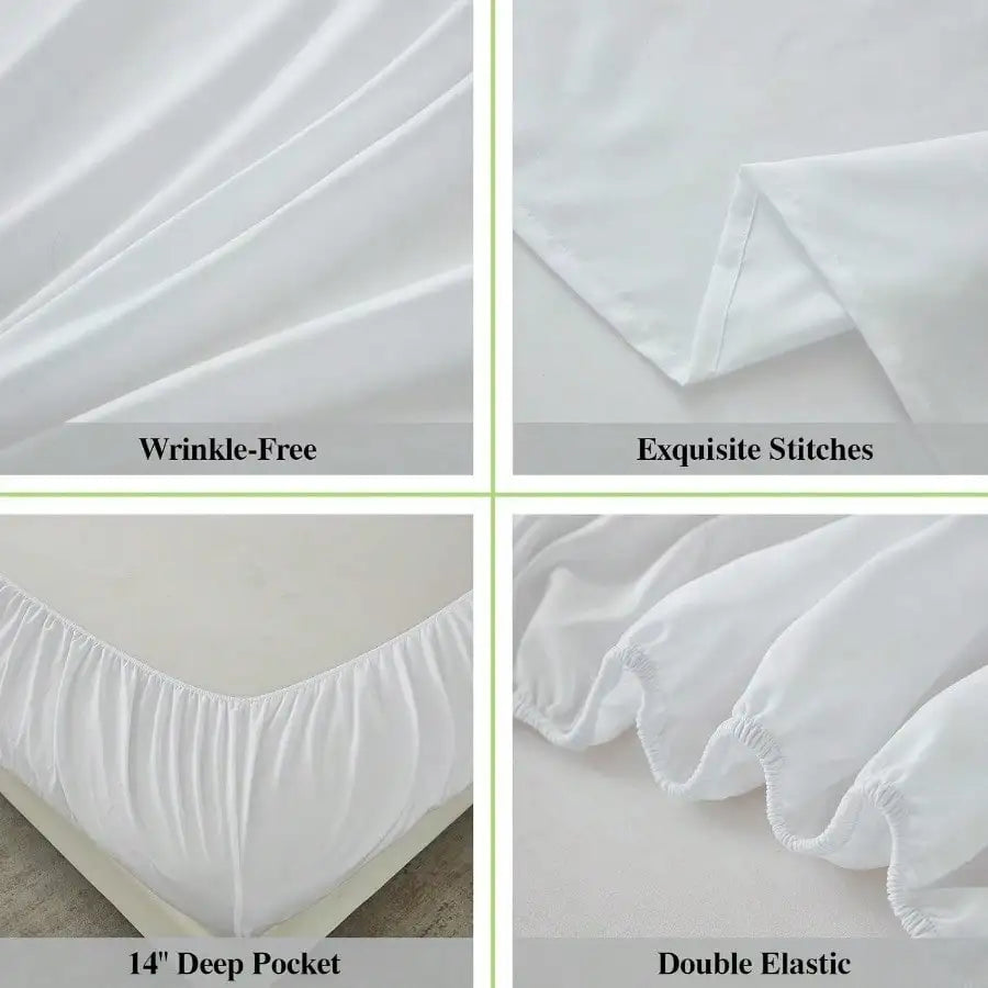 Brushed Microfiber Deep-Pocket Bed Sheet Set