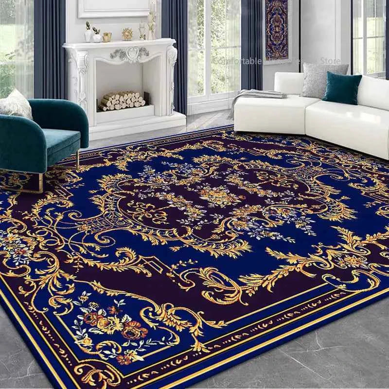 Persian Style Carpet for Living Room Home Decoration Retro Lounge Rug Soft Bedroom Carpet Non-slip Bedside Mats Washable 200x300