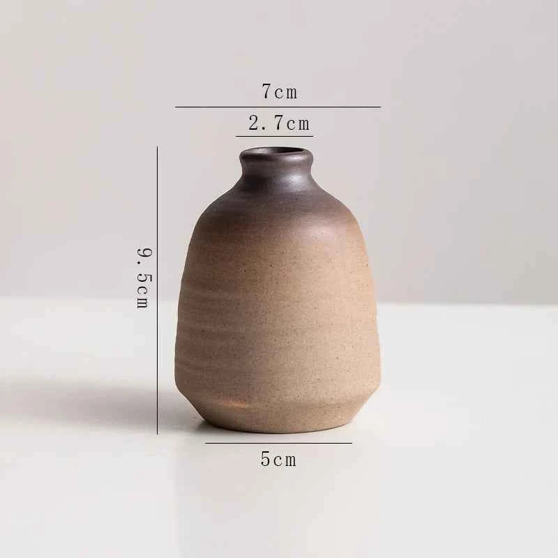 Creative Irregular Stone Shape Ceramic Vase Flowers Plant Potted Hydroponics Mini Vase Interior Aesthetics Home Decoration Gifts