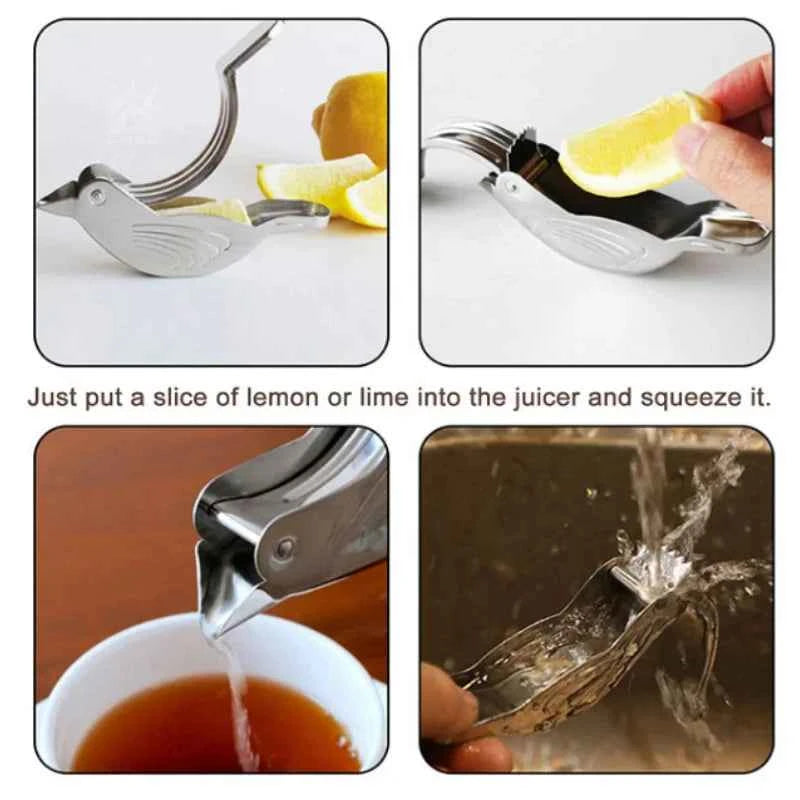 304 Stainless Steel Creative Bird Lemon Squeezers Juicer Household Lemon Tea Infuser Kitchen Gadget Fruit Vegetable Tools