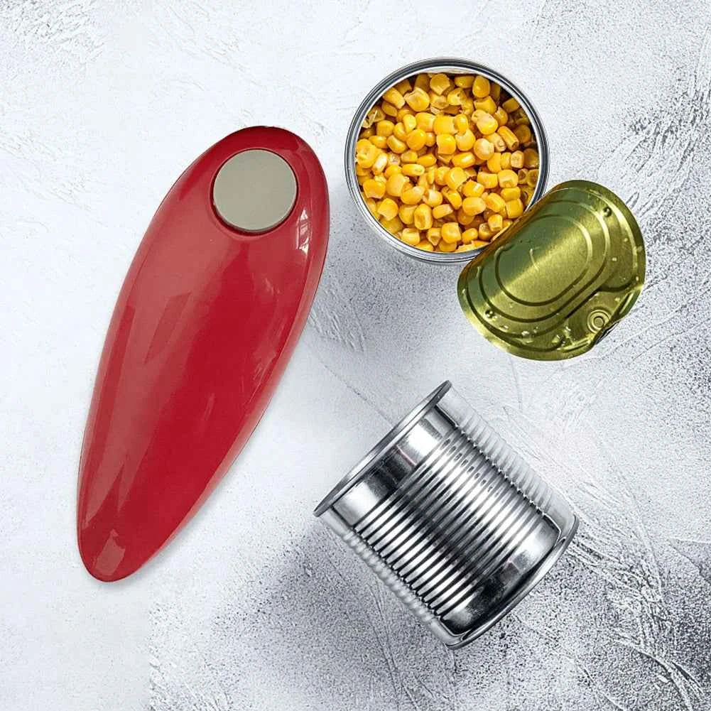 Electric Can Opener Automatic Bottle Opener Battery Operated Tin Opener One Touch for Weak Hands for All Kinds of Jars
