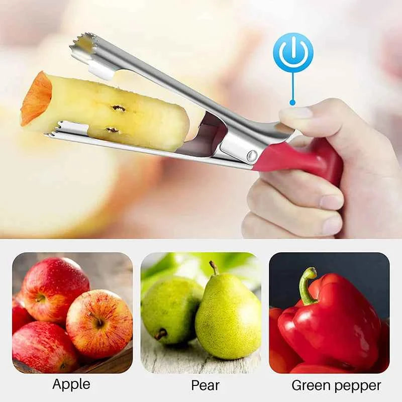 Premium Apple Corer Stainless Steel Apple Pears Core Remover Tool Fruit Cutter Seeder Slicer Knife Kitchen Vegetable Tools