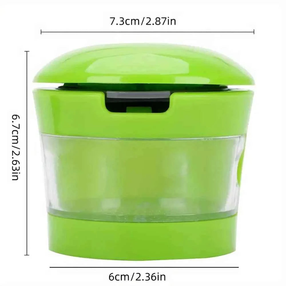 Multi-functional Stainless Steel Garlic Press Easy Manual Portable Vegetable Cutter Kitchen Gadget Tool For Home Cooking BBQ