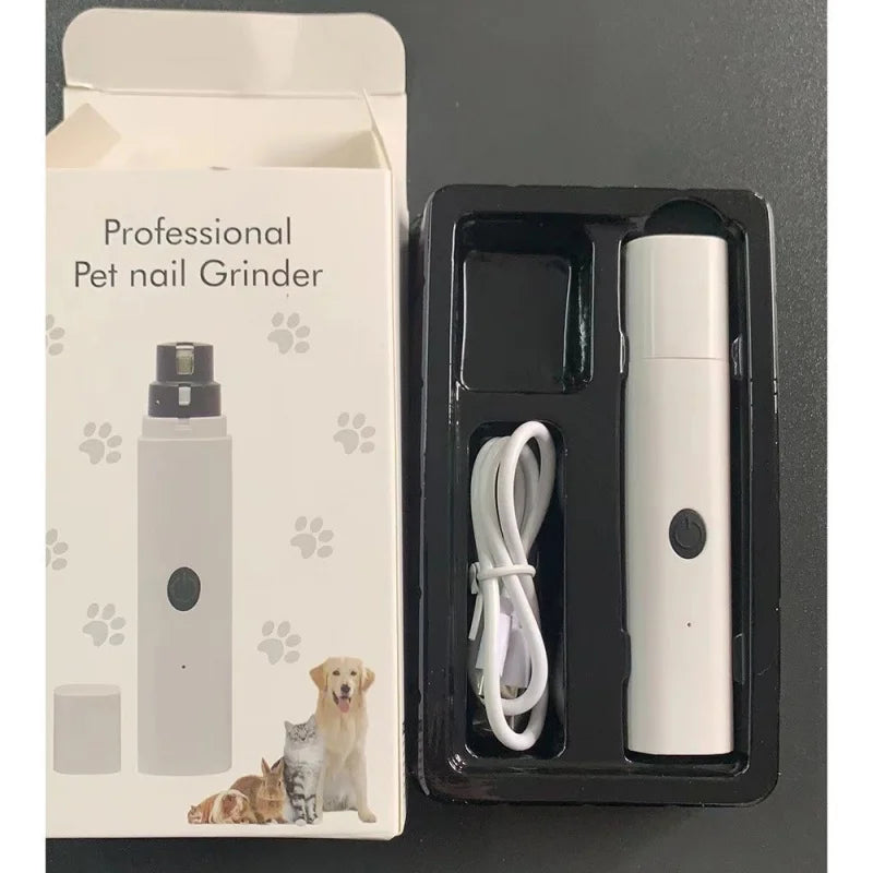 Quiet Electric Nail Grinder with LED Light & Safety Guard