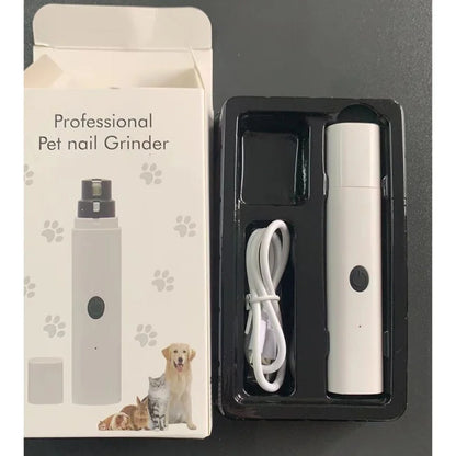 Quiet Electric Nail Grinder with LED Light & Safety Guard
