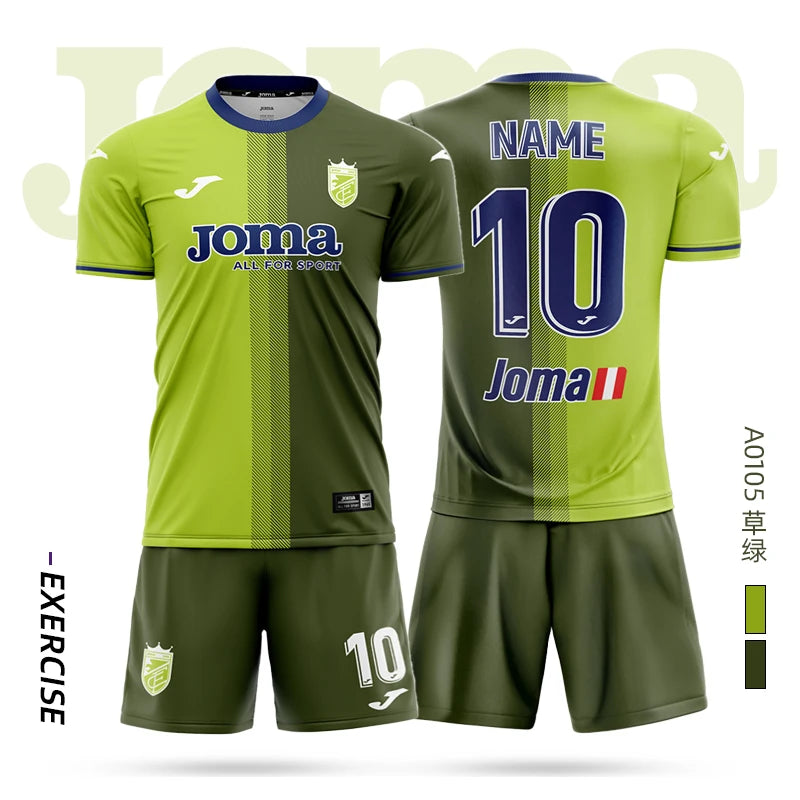 joma Homer soccer jersey short-sleeved shirt + shorts set 3DT T-shirt children's training uniform team match soccer jersey