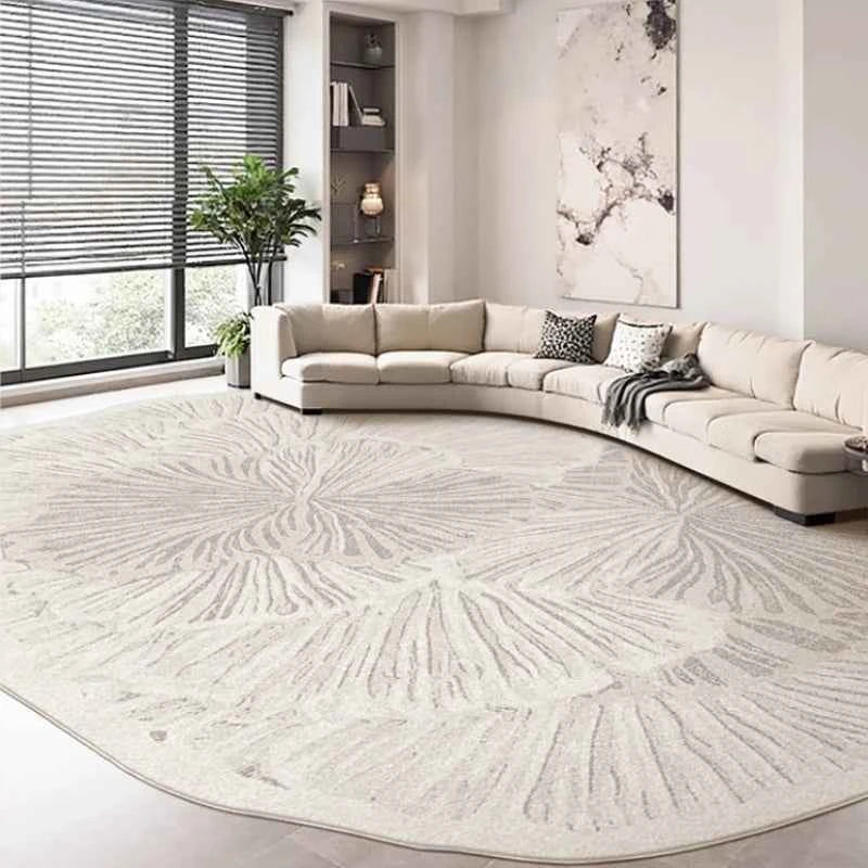 French Style Carpets for Living Room Light Luxury Bedroom Decor Carpet Art Fluffy Soft Irregular Shape Rug Home Thick Plush Mat