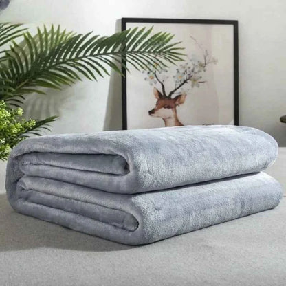 Home Textiles Flannel Blanket Air Conditioning Blanket Thin Spring Summer Fleece Blanket Office Nap  Blanket Multi-size Optional